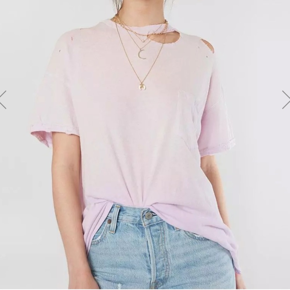 Never worn - Free People Distressed Sweatshirt Rubi Tee💥